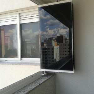 Fechamento em vidro temperado